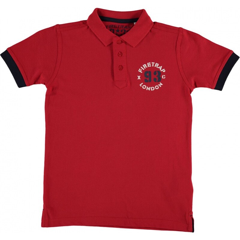 Firetrap Short Sleeved Polo Junior Boys, red