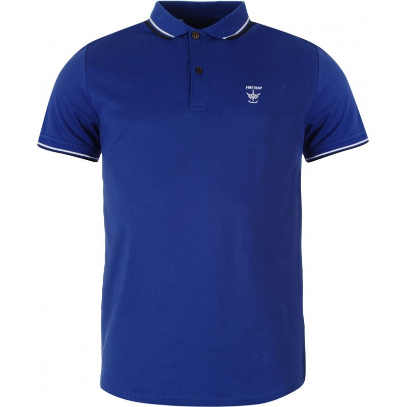 Firetrap Lazer Slim Fit Polo Shirt, maz blue