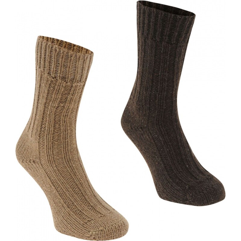 Karrimor Wool Socks 2 Pack, beige/brownmarl