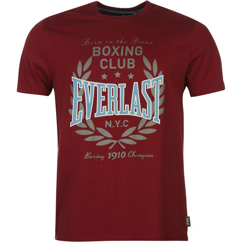 Pánské tričko Everlast Printed - vínová 3