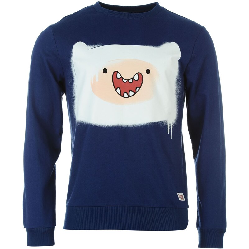 Character Light Weight Crew Sweater Mens, adventure time