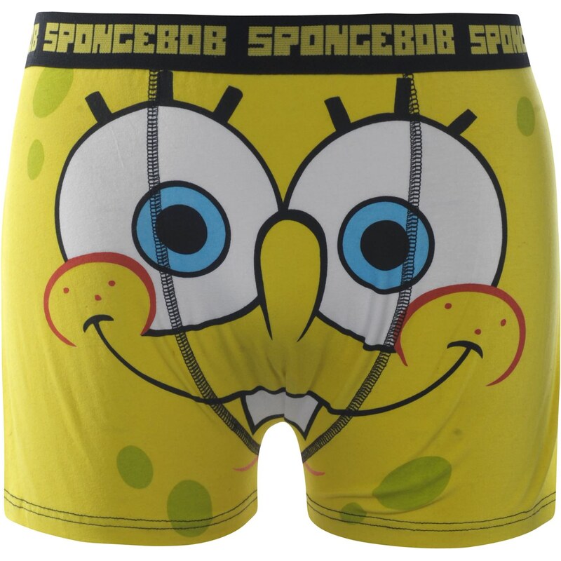 Character Spongebob Single Boxer Shorts Mens, yellow