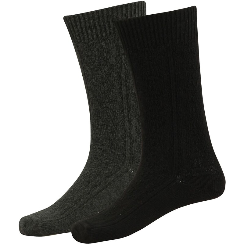 Firetrap Blackseal Cable Boot Socks, black/grey