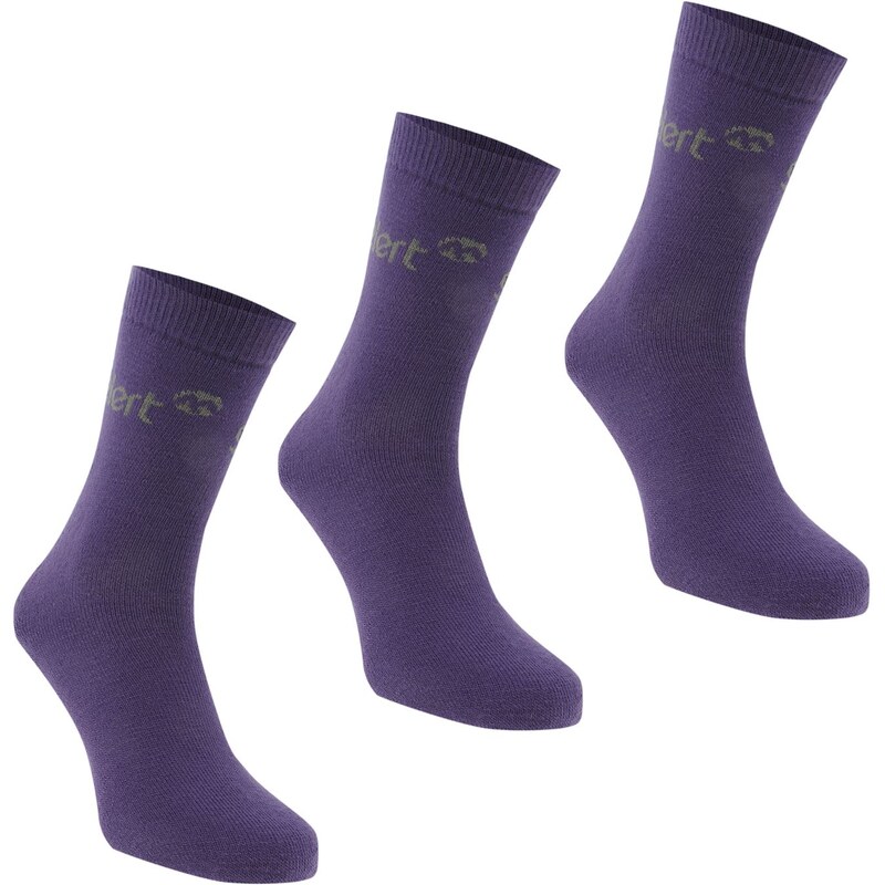 Gelert 3pk Mens Thermal Socks, purple