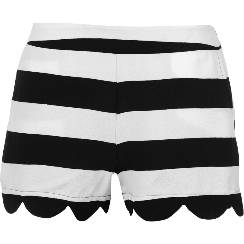 Golddigga Co Ord Shorts Ladies, black/wht strpe