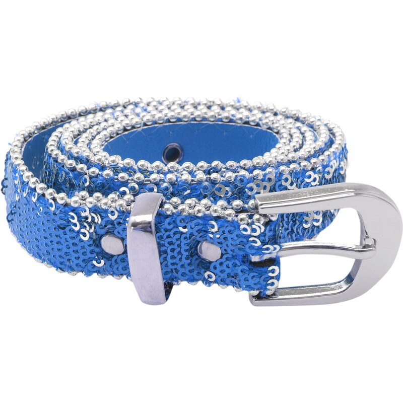 Hoi Holloi Polloi Sequin Belt Ladies, blue