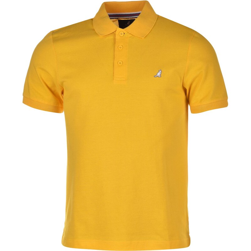 Kangol Brit Fit Polo Shirt Mens, bright yellow