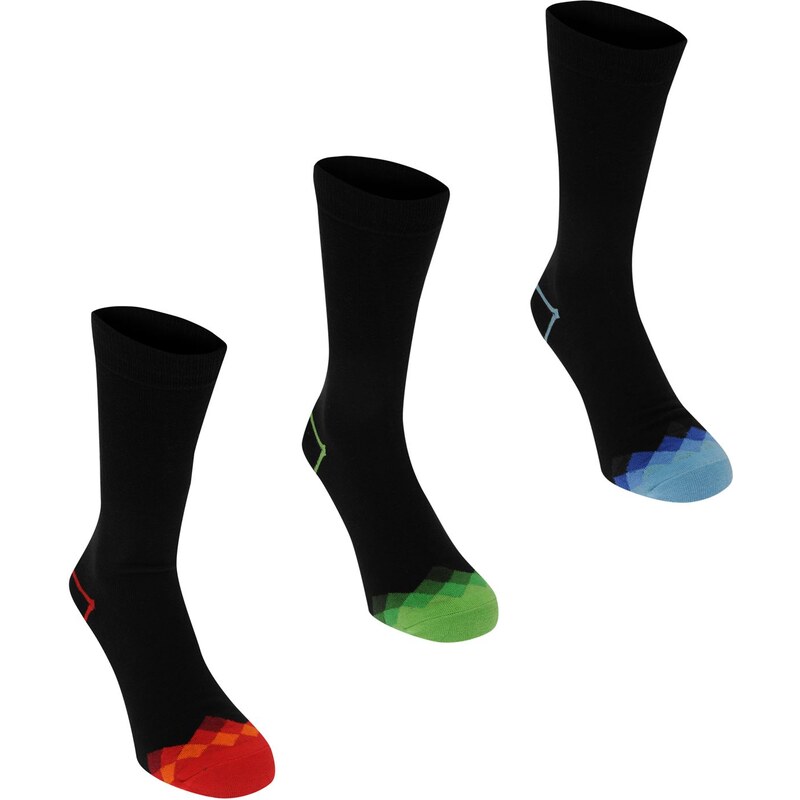 Kangol Formal Sock 3 Pack Mens, check toes