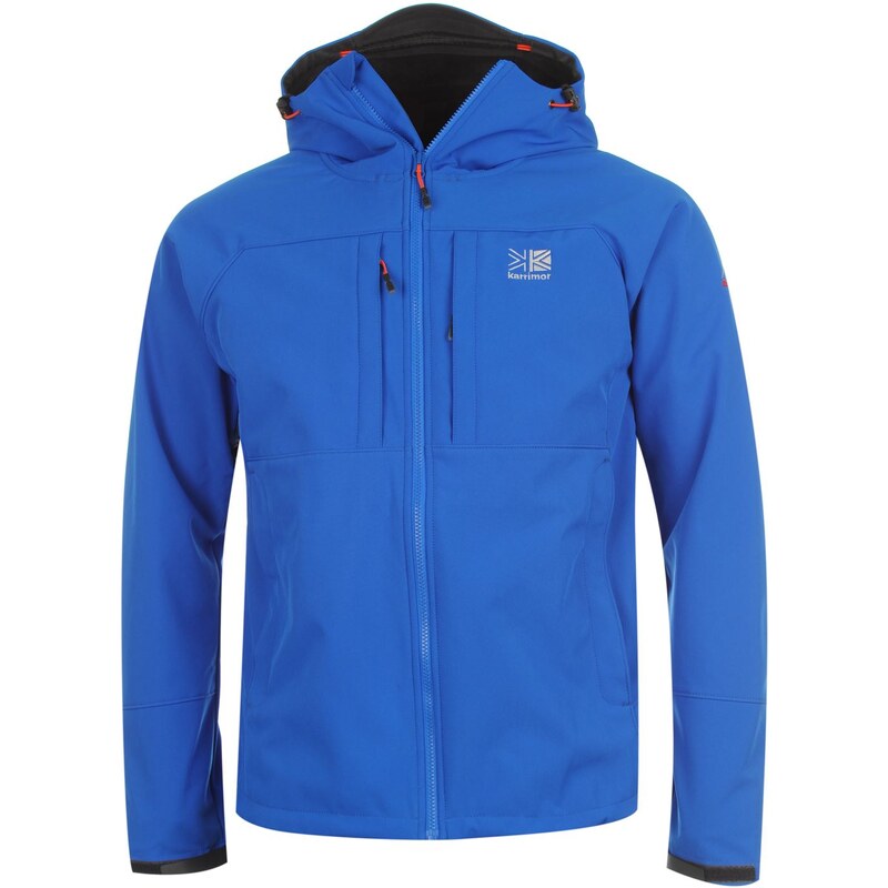 Karrimor Alpiniste Soft Shell Jacket Mens, blue/orange