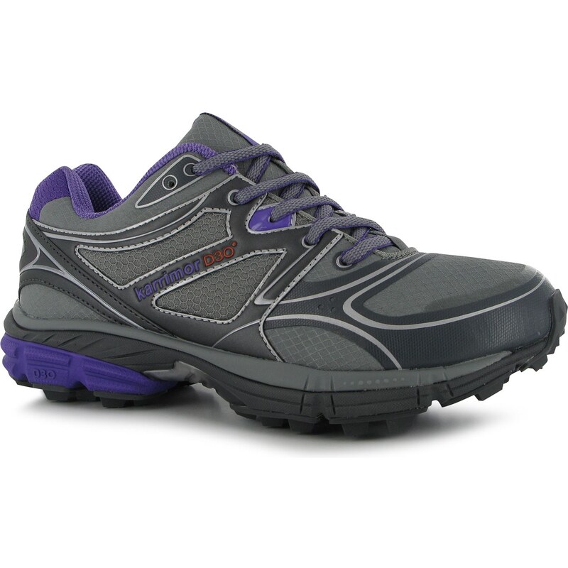 Karrimor D30 Excel Ladies Trail Running Shoes, grey/purple