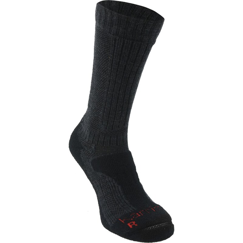 Karrimor Merino Fibre Midweight Walking Socks Mens, charcoal/black