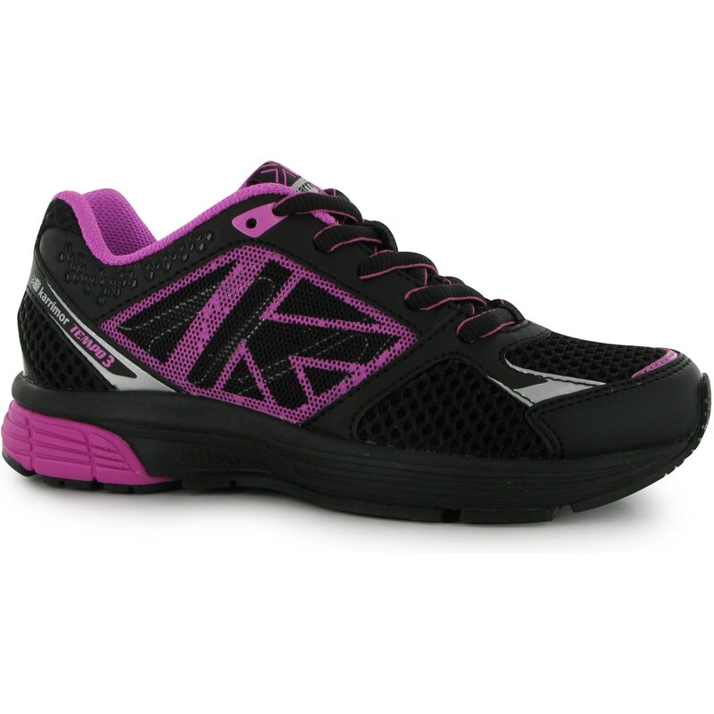 Karrimor Tempo 3 Girls Running Shoes, black/pink/silv