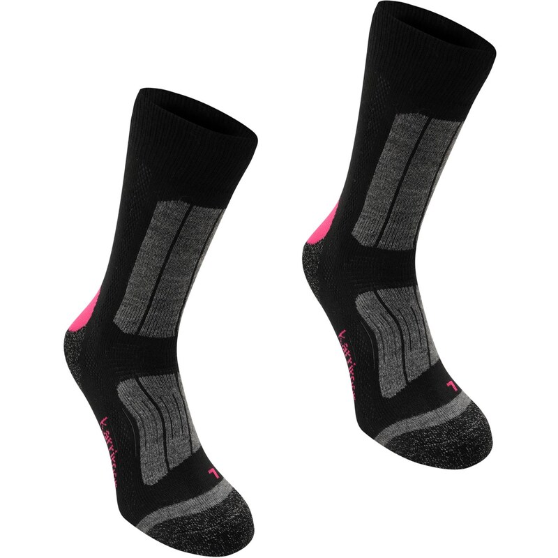 Karrimor Trekking Socks Ladies, black/fucshia