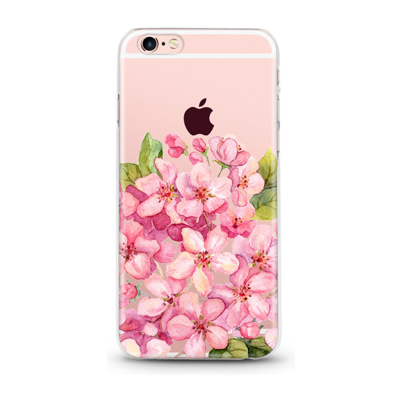 Wooder Pružný kryt Walbertt CHERRY FLOWER iPhone 6/6S Plus