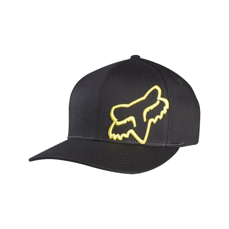 Kšiltovka Fox Flex 45 flexfit Hat black/yellow S/M