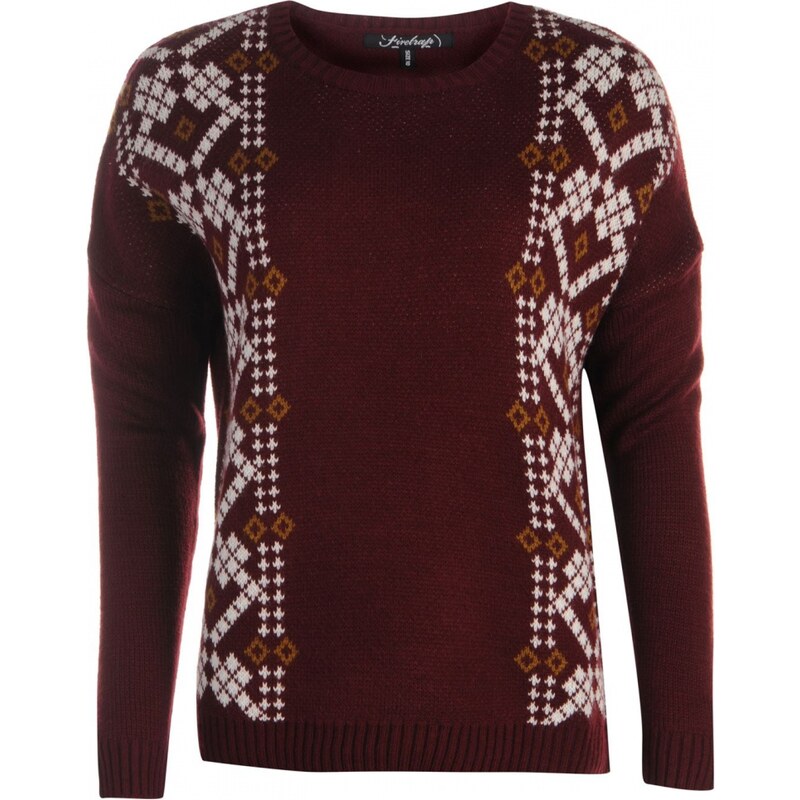 Firetrap Slouchy Jumper Ladies, rhododendron