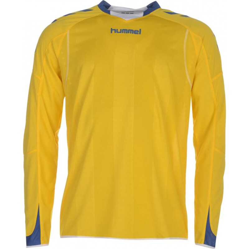 Hummel 014 Long Sleeve Training Top Mens, 5168 yellow/blu