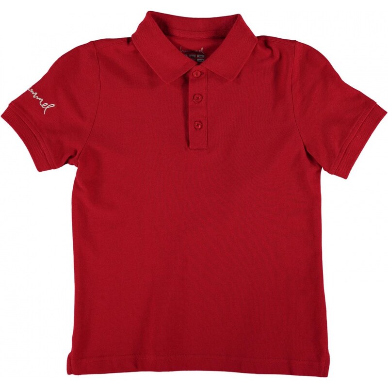 Hummel 328 Short Sleeve Polo Shirt Junior Boys, 3365 tango red