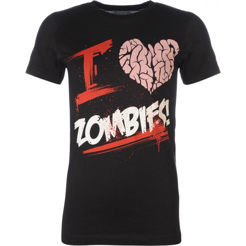Goodie Two Sleeves T Shirt Ladies, i heart zombies