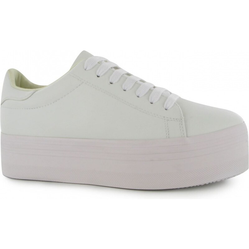 Jeffrey Campbell Play Stan Leather Look Trainers, white