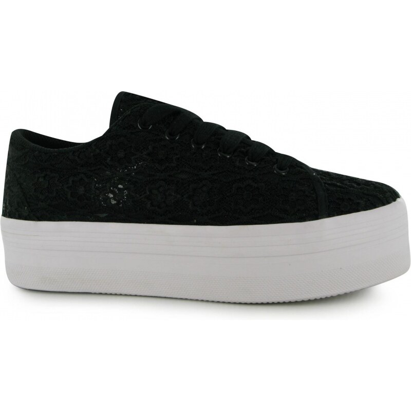 Jeffrey Campbell Play Zomg Lace Trainers, black/white