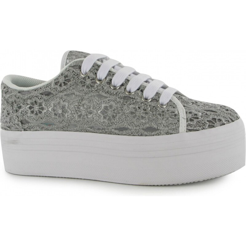 Jeffrey Campbell Play Zomg Lace Trainers, dark grey