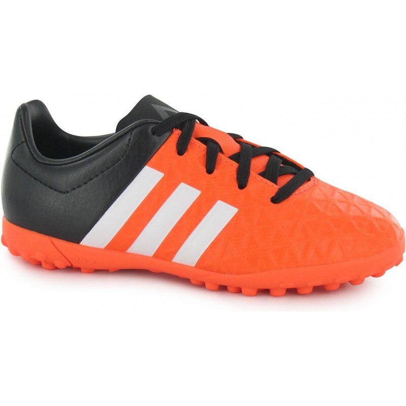 Adidas Ace 15.4 Childrens Astro Turf Trainers, solar orange