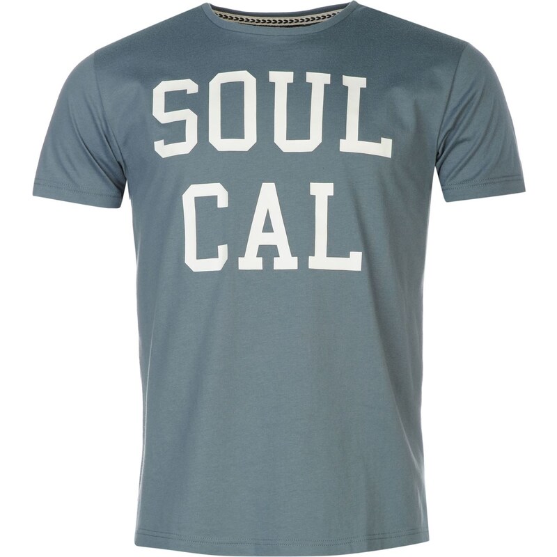 Pánské tričko SoulCal Logo - modrá mirage