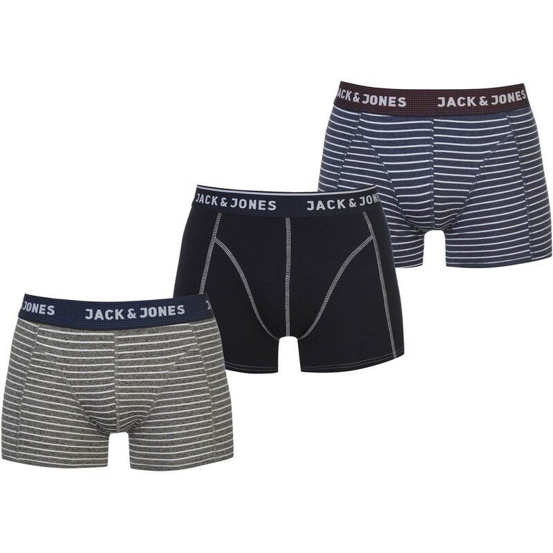 Jack and Jones Bradford 3Pk Snr64 Navy