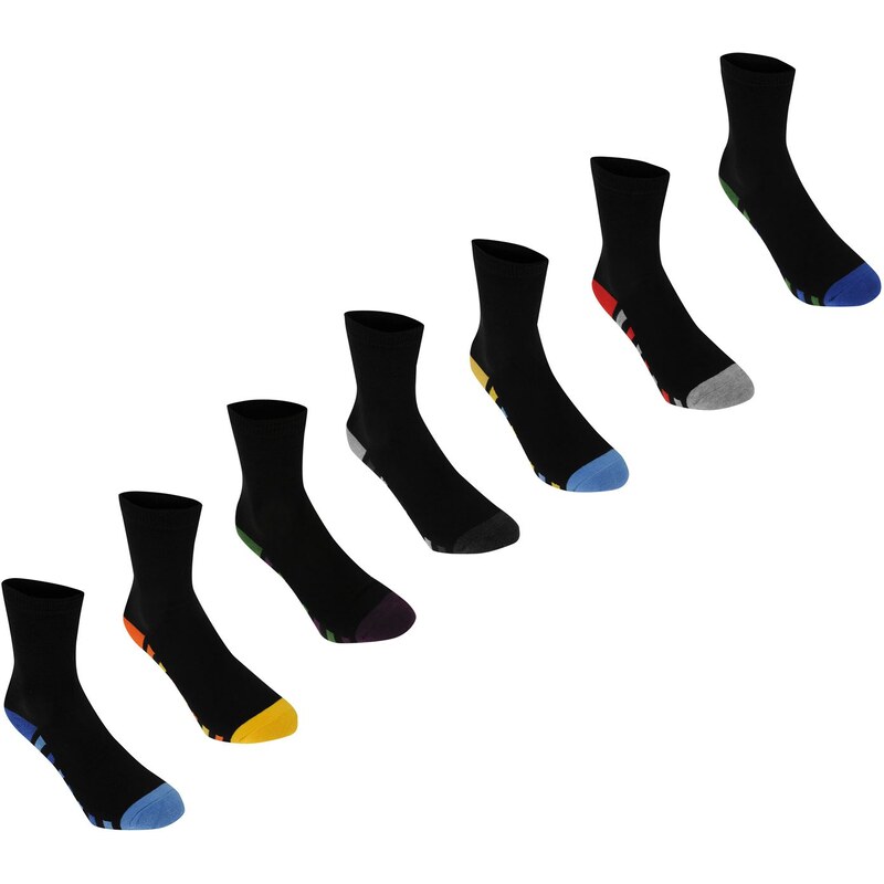 Kangol Formal Sock 7 pack Junior Boys, colour str sole