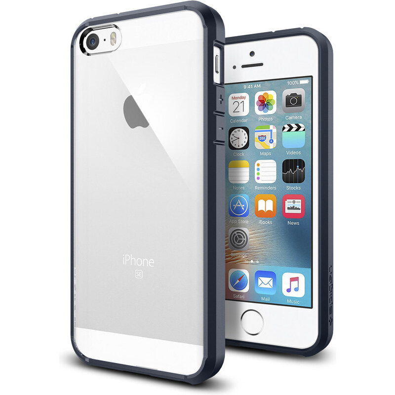 Pouzdro / kryt pro Apple iPhone 5 / 5S / SE - Spigen, Ultra Hybrid Metal Slate