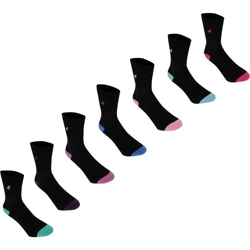 Kangol Formal Socks 7 Pack Ladies, heel toe