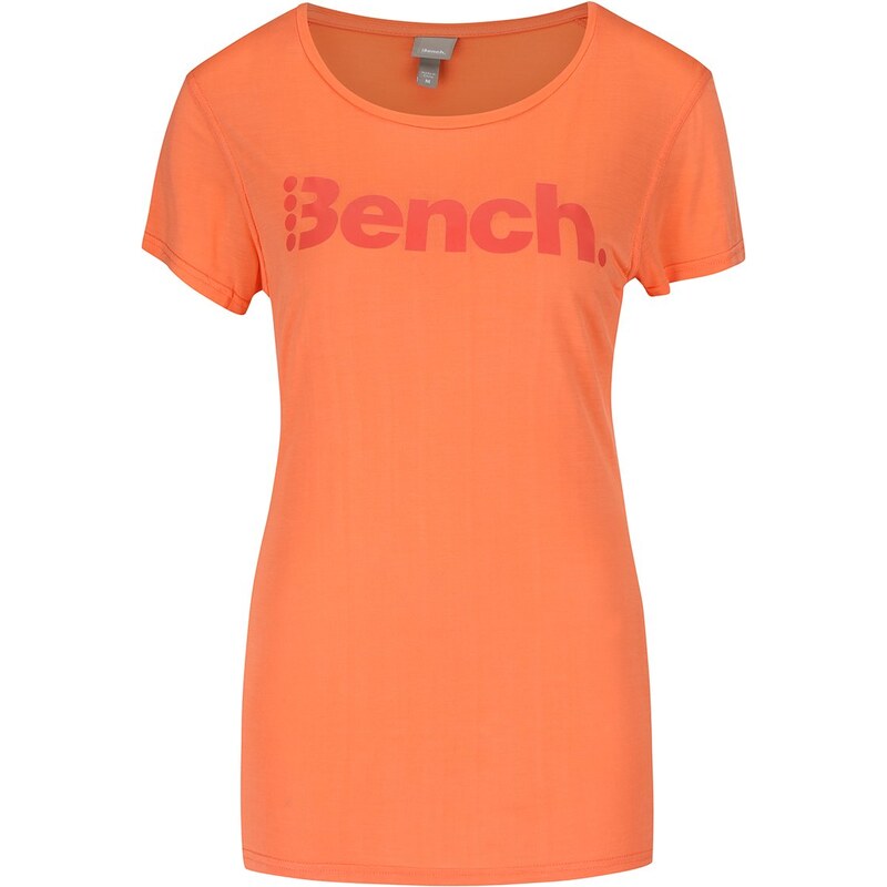Oranžové dámské tričko s potiskem Bench Expate