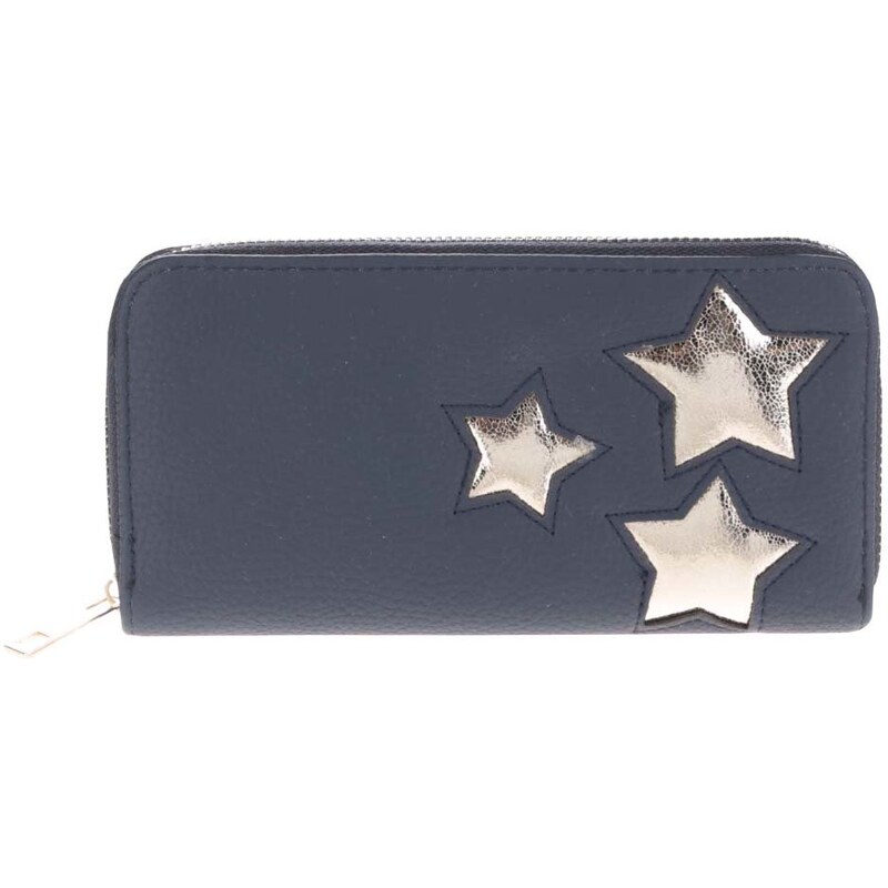 Haily´s Tmavě modrá peněženka s motivem hvězd ve zlaté barvě Haily's Stella