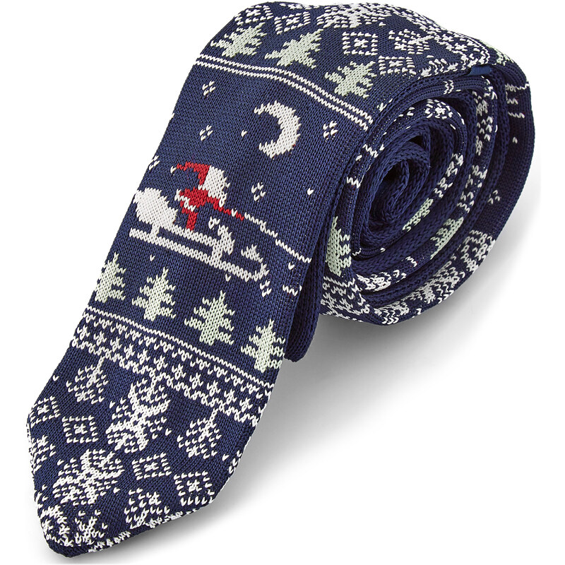 Trendhim Pletená vánoční kravata Santa Claus Y0-9-8091