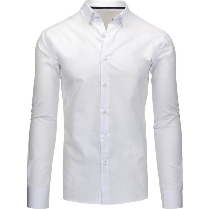 Společenská slim košile v bílé barvě