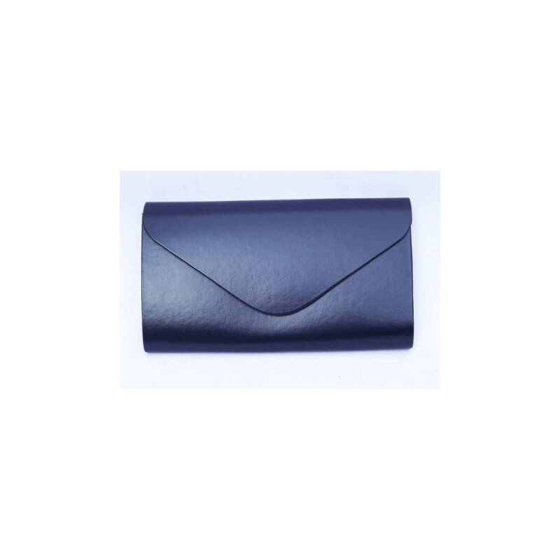 Dámská elegantní pevné psaníčko modré barva, Barva Modrá p3m1