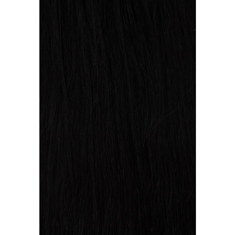 Vlasy s keratinem - 65 cm přírodní černá