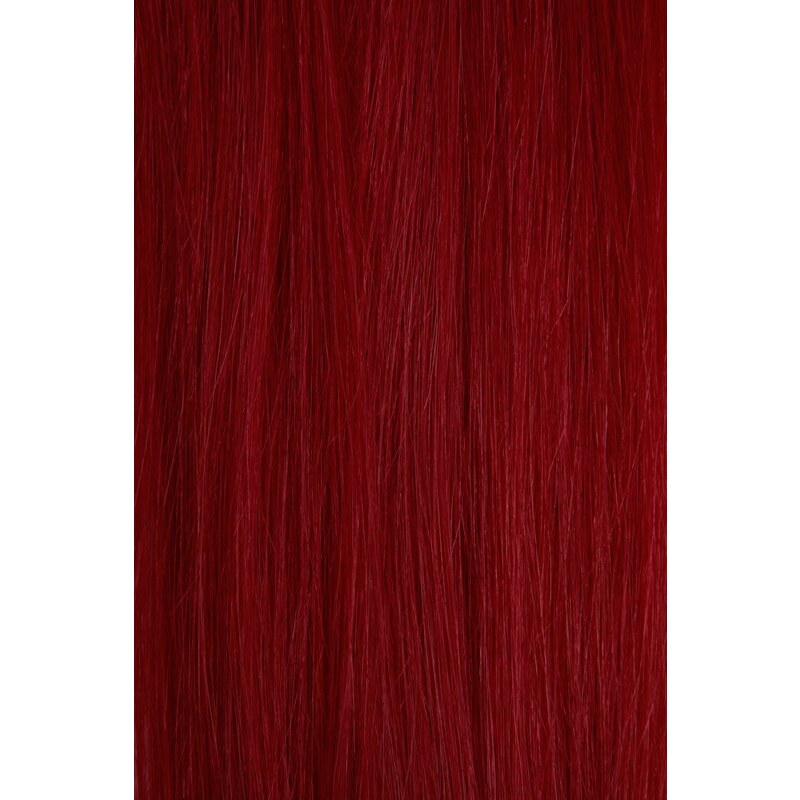 Vlasy s keratinem - 50 cm křiklavě růžová, 10 pramenů