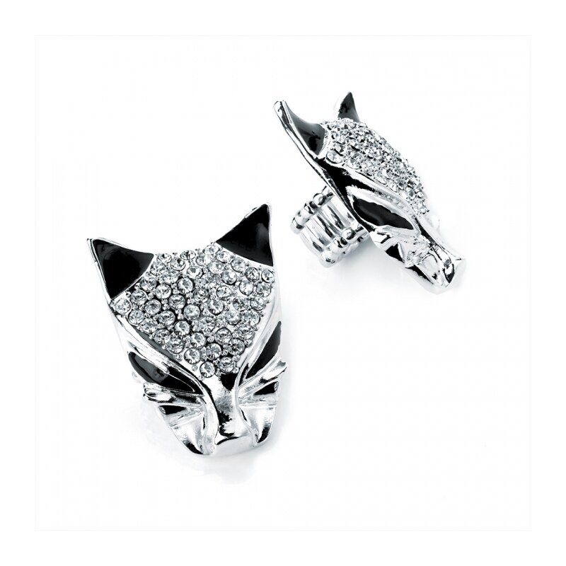 Prsten ve stříbrné barvě Cat 25626