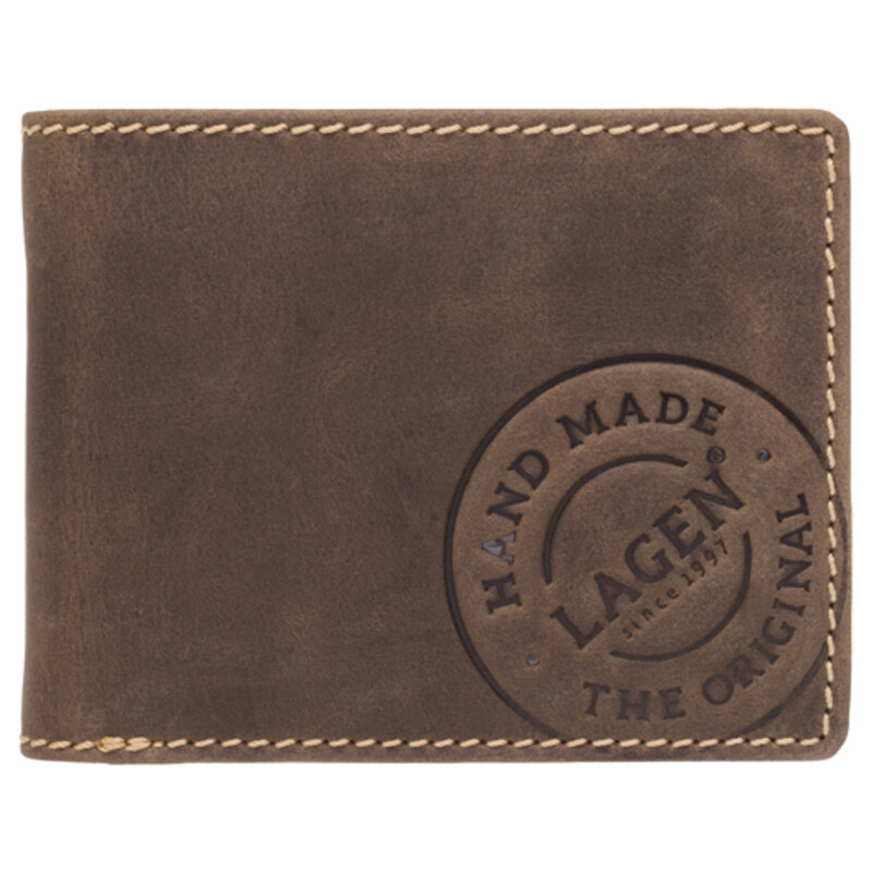 Lagen Pánská tmavě hnědá kožená peněženka Dark Brown 5081/C