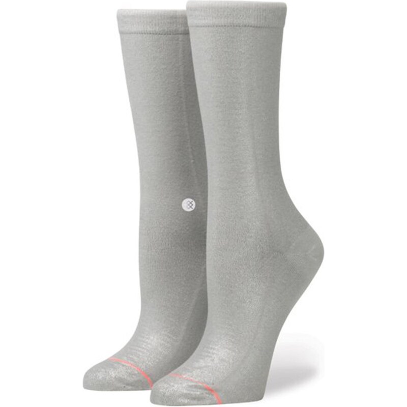 Šedé dámské třpytivé ponožky Stance Silver Bullet