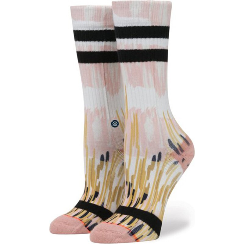 Růžové dámské vzorované ponožky Stance Pink Rain