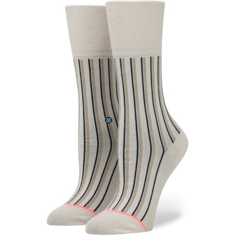 Béžové dámské pruhované ponožky Stance Stripe up