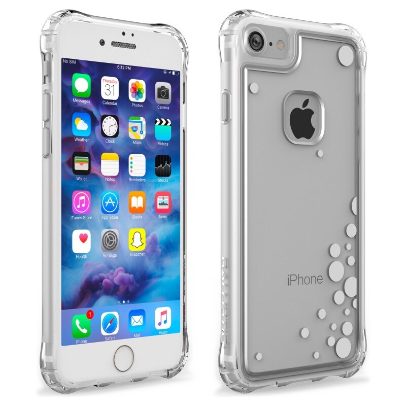 Ballistic Jewel Essence Case pro iPhone 8/7/6S/6 - Bubbles Silver
