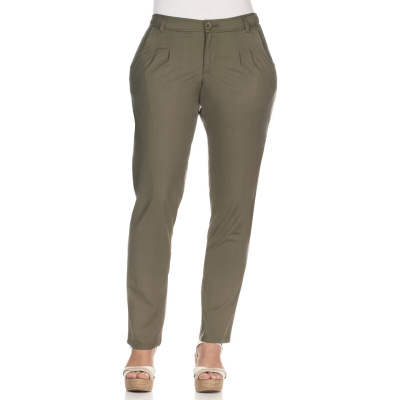 SHEEGO STYLE Kalhoty Chino, sheego Casual khaki - Normální délka (N)