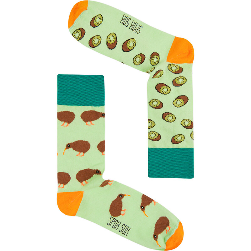 Unisex zelené ponožky Spox Sox Kiwi