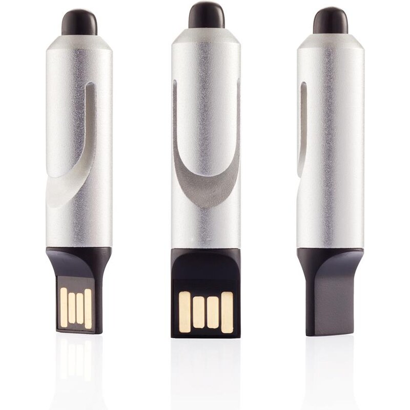 XD Design, Nino, dotykové pero s USB 8 GB, stříbrná