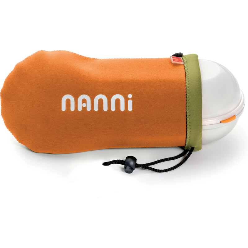 Box na svačinu IRIS Nanni | bílý/oranžový
