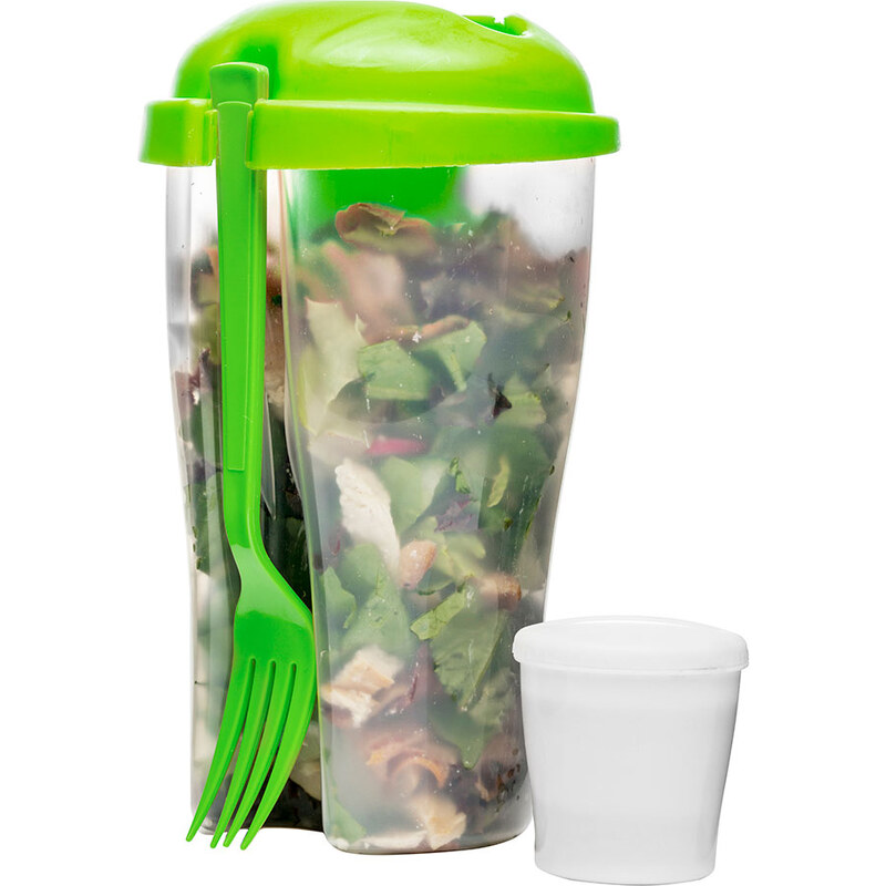 Box na svačinu Salad Pot SAGAFORM To Go 800 ml | zelený